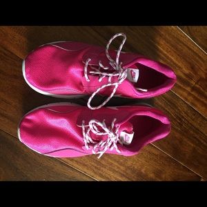 Pink and White Nike